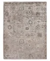 Exquisite Rugs Museum Er5198 6' X 9' Area Rug In Silver Tone