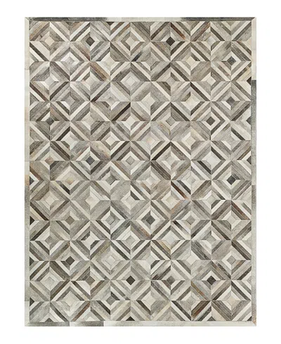 Exquisite Rugs Natural Hide 3361 Area Rug, 5' X 8' In Silver