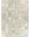 Exquisite Rugs Natural Hide 8264 5'x8' Area Rug In White