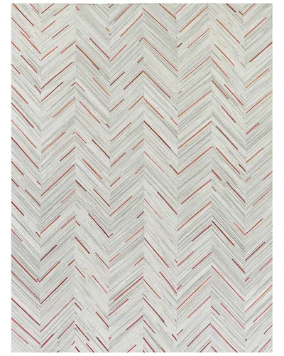 Exquisite Rugs Natural Hide Cowhide Ivorybeigeredmulti Area Rug