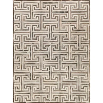 Exquisite Rugs Natural Hide Construction Rug In Brown