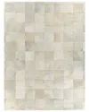 Exquisite Rugs Natural Hide Hand-tufted Rug In White