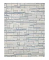 Exquisite Rugs Naturals 6780 Area Rug, 5' X 8' In Blue/ivory