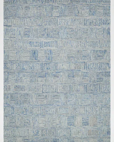 Exquisite Rugs Naturals Hand Tufted Rug In Blue/ivory