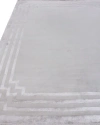 Exquisite Rugs Olympia Hand-knotted Rug, 6' X 9' In Silver