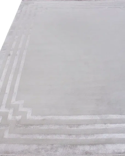 Exquisite Rugs Olympia Hand-knotted Rug, 6' X 9' In Silver