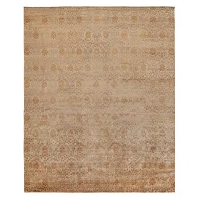 Exquisite Rugs One-of-a-kind 12' X 15' Wool Area Rug In Tan/light Brown In Tan,light Brown