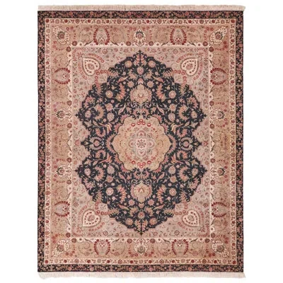 Exquisite Rugs One-of-a-kind 8' X 10' Wool Area Rug In Red/black/tan/cream In Red,black,tan,cream