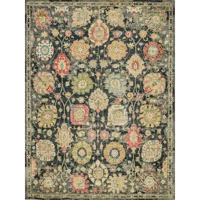 Exquisite Rugs Oxford Hand-knotted Ghazni Wool, Black Area Rug