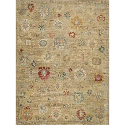 Exquisite Rugs Oxford Hand-knotted Ghazni Wool, Camel Area Rug