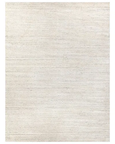 Exquisite Rugs Palazzo Hand-loomed New Zealand Wool And Bamboo Silk Rug In White