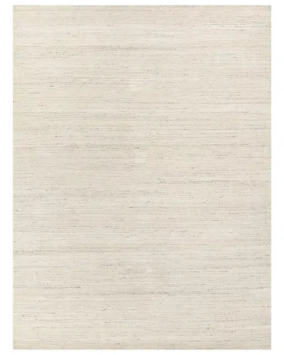 Exquisite Rugs Palazzo Hand-loomed New Zealand Wool And Bamboo Silk Rug In Gray