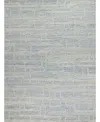 Exquisite Rugs Park City 6838 Area Rug, 8' X 10' In Blue,ivory