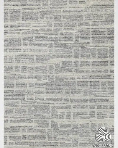 Exquisite Rugs Park City Hand-tufted Gray/ivory Rug, 6' X 9'