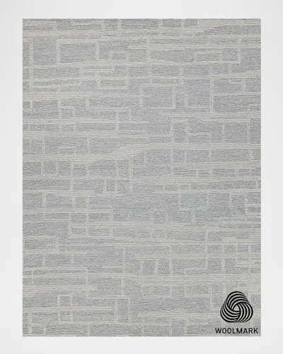 Exquisite Rugs Park City Hand-tufted Light Gray/ivory Rug