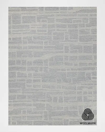 Exquisite Rugs Park City Hand-tufted Light Gray/ivory Rug