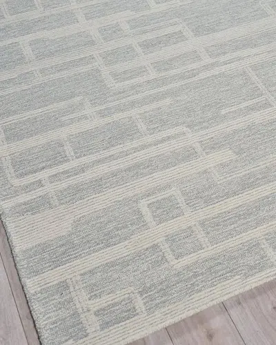 Exquisite Rugs Park City Hand-tufted Light Gray/ivory Rug