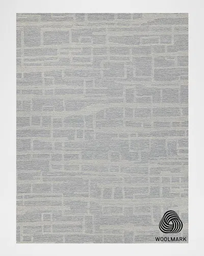 Exquisite Rugs Park City Hand-tufted Light Gray/ivory Rug