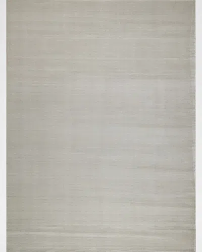 Exquisite Rugs Pavia Hand-loomed Silver Rug, 12' X 15'