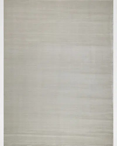 Exquisite Rugs Pavia Hand-loomed Silver Rug, 8' X 10'