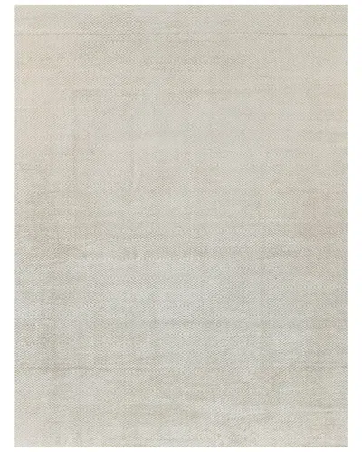 Exquisite Rugs Pearl Hand-loomed Bamboo Silk & Cotton Area Rug In Beige