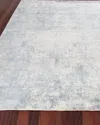 Exquisite Rugs Pismo Hand-loomed Rug, 9' X 12' In Silver Blue