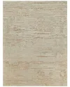 Exquisite Rugs Platinum Hand-knotted New Zealand & Nettle Fiber Area Rug In Gray