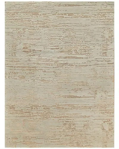 Exquisite Rugs Platinum Hand-knotted New Zealand & Nettle Fiber Area Rug In Gray
