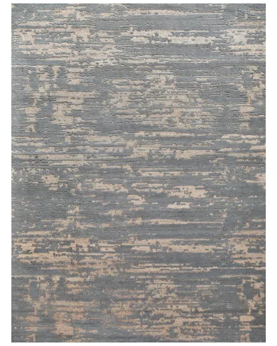 Exquisite Rugs Platinum Hand-knotted New Zealand & Nettle Fiber Area Rug