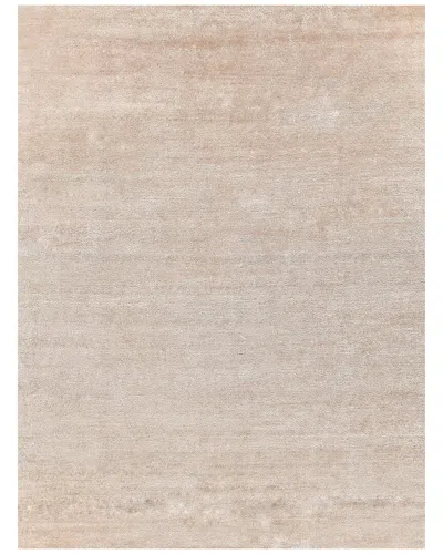 Exquisite Rugs Plush Hand-knotted Bamboo Silk/mohair Area Rug In Neutral