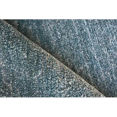Exquisite Rugs Plush Hand-knotted Wool/viscose Gray Area Rug