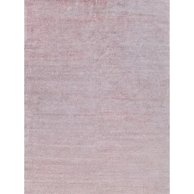 Exquisite Rugs Plush Hand-knotted Wool/viscose Pink Area Rug