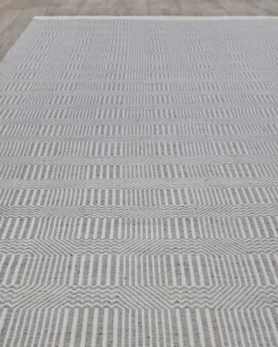 Exquisite Rugs Poff Indoor/outdoor Flat-weave Rug, 10' X 14' In Gray