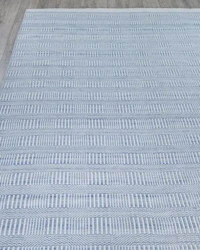 Exquisite Rugs Poff Indoor/outdoor Flat-weave Rug, 6' X 9' In Blue