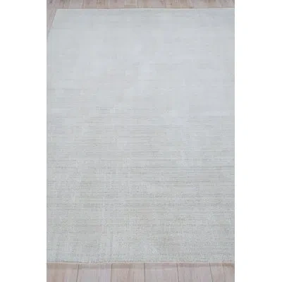 Exquisite Rugs Poliforma Handmade Hand Loomed Polyester Light Beige Area Rug