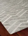 Exquisite Rugs Portia Hairhide Rug, 5' X 8' In Silver