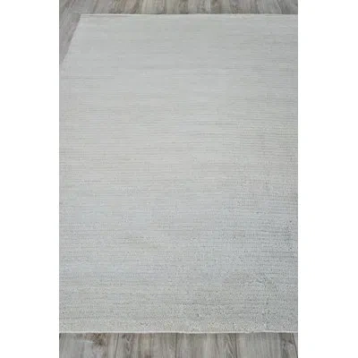 Exquisite Rugs Rectangle Hand Woven Wool Area Rug In Cream
