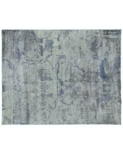Exquisite Rugs Reflections Hand-loomed Bamboo Silk-blend Rug In Gray