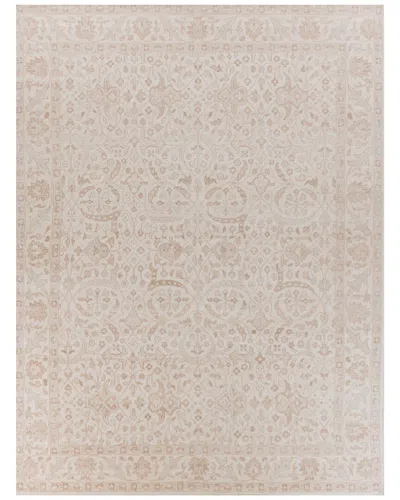 Exquisite Rugs Restoration Hand-knotted New Zealand Wool Beigegold Area Rug