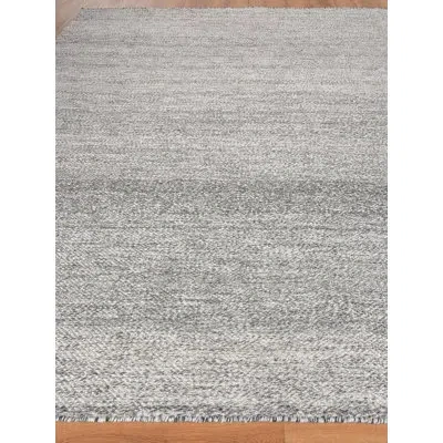 Exquisite Rugs Rhodes Handmade Flatweave Black Area Rug In Blue