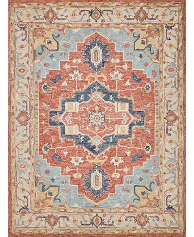 Exquisite Rugs Richmond Serapi 6796 5'x8' Area Rug In Beige,red