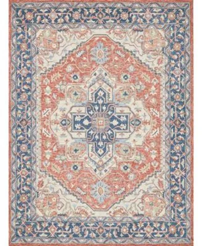 Exquisite Rugs Richmond Serapi 6799 Rug Collection In Red,blue