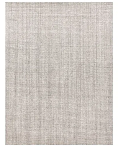 Exquisite Rugs Robin Hand-loomed New Zealand Wool And Bamboo Silk Rug In Silver
