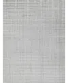 Exquisite Rugs Robin Stripe 5624 2'x3' Area Rug In Silver