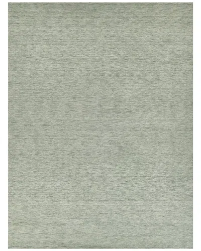 Exquisite Rugs Roche Hand-loomed New Zealand Wool Rug In Green