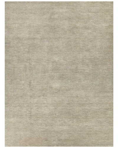 Exquisite Rugs Roche Hand-loomed New Zealand Wool Rug In Green