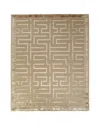 Exquisite Rugs Rowling Maze Hand-knotted Hand-knotted Rug, 12' X 15' In Beige
