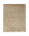 Exquisite Rugs Rowling Maze Hand-knotted Rug, 6' X 9' In Beige
