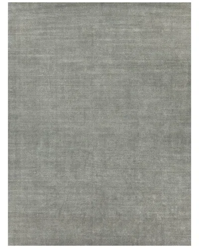 Exquisite Rugs Sanctuary Hand-loomed New Zealand Wool & Bamboo Silk Brown Area Rug In Gray
