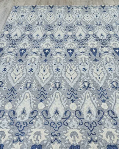 Exquisite Rugs Sansotta Hand-tufted Rug, 8' X 10' In Blue